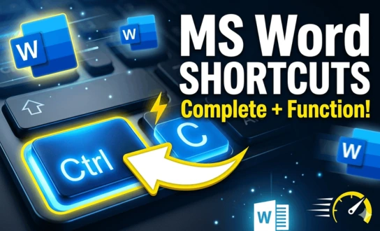 Shortcut Microsoft Word Lengkap
