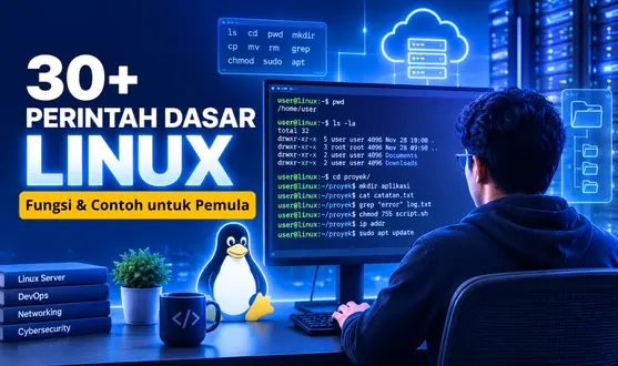 30+ Perintah Dasar Linux dan Fungsinya untuk Pemula